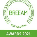 BREEAM Awards winner 2021 hoogste niveau score niveaus certificaten Building Revolution Simon Hogenstijn scores assessor